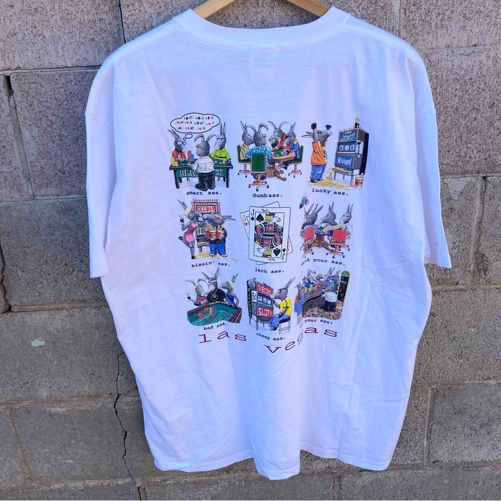 Vintage Las Vegas shirt XL Humor Funny Novelty Tee 2002